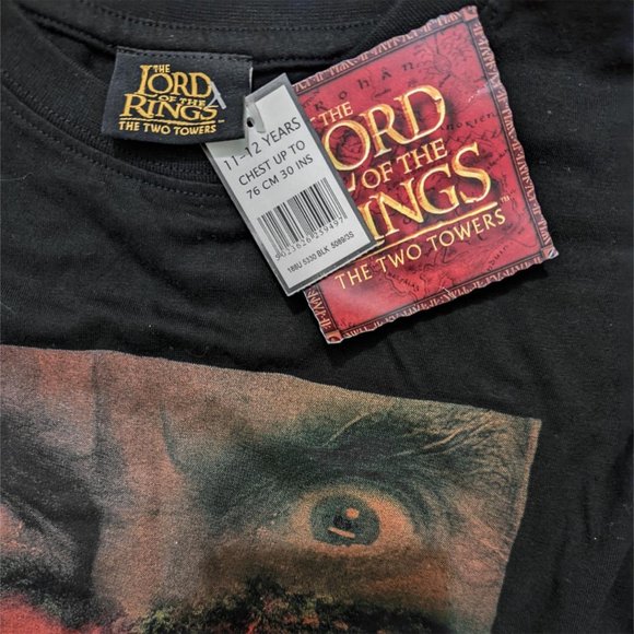 The Lord of the Rings "The Two Towers" Official 2002 BOYS Size T-Shirt - Picture 2 of 3